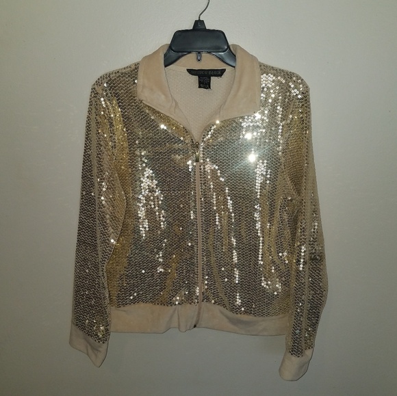 Mirror Image Jackets & Blazers - Mirror Image Gold Sequin Jacket